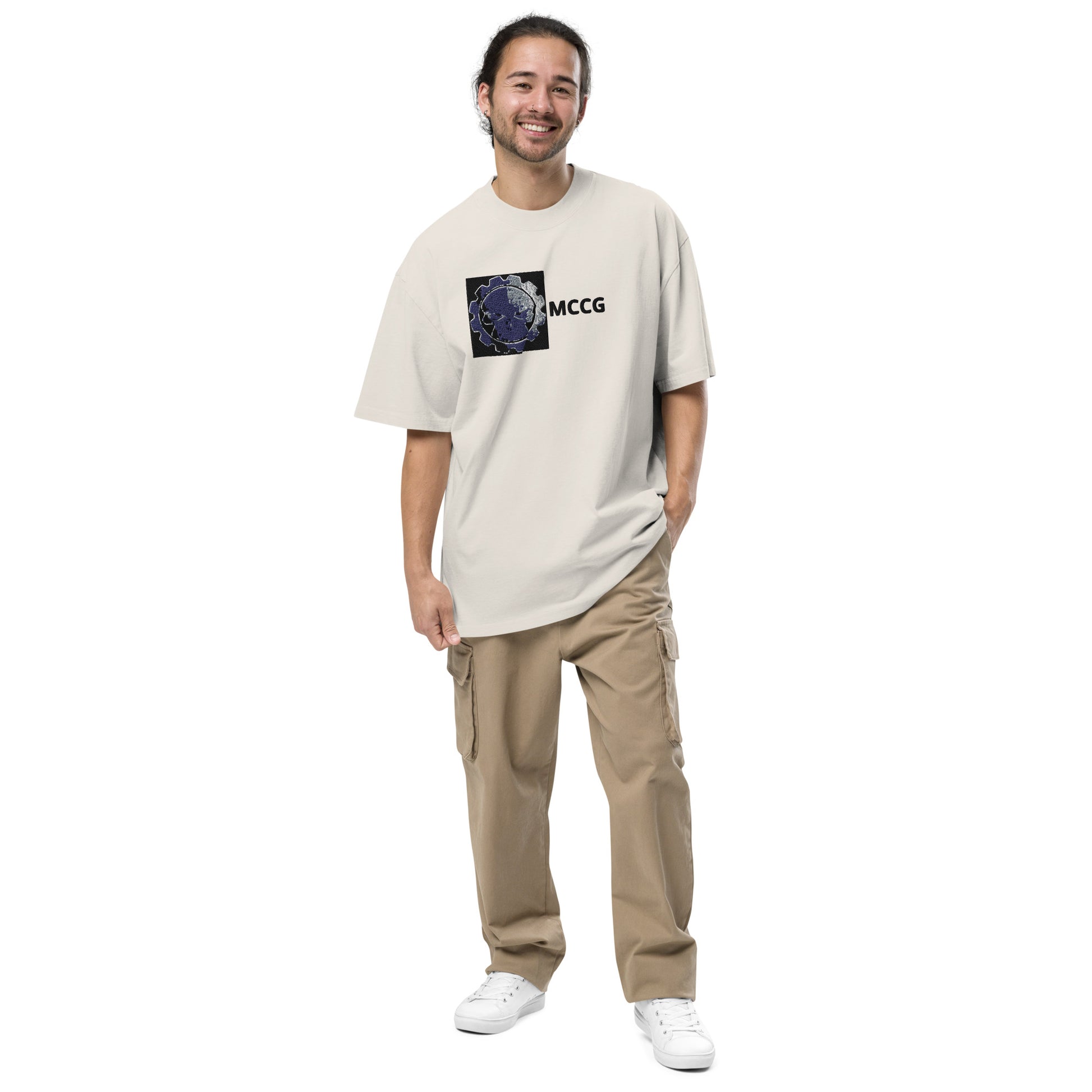 Oversized MCCG faded t-shirt