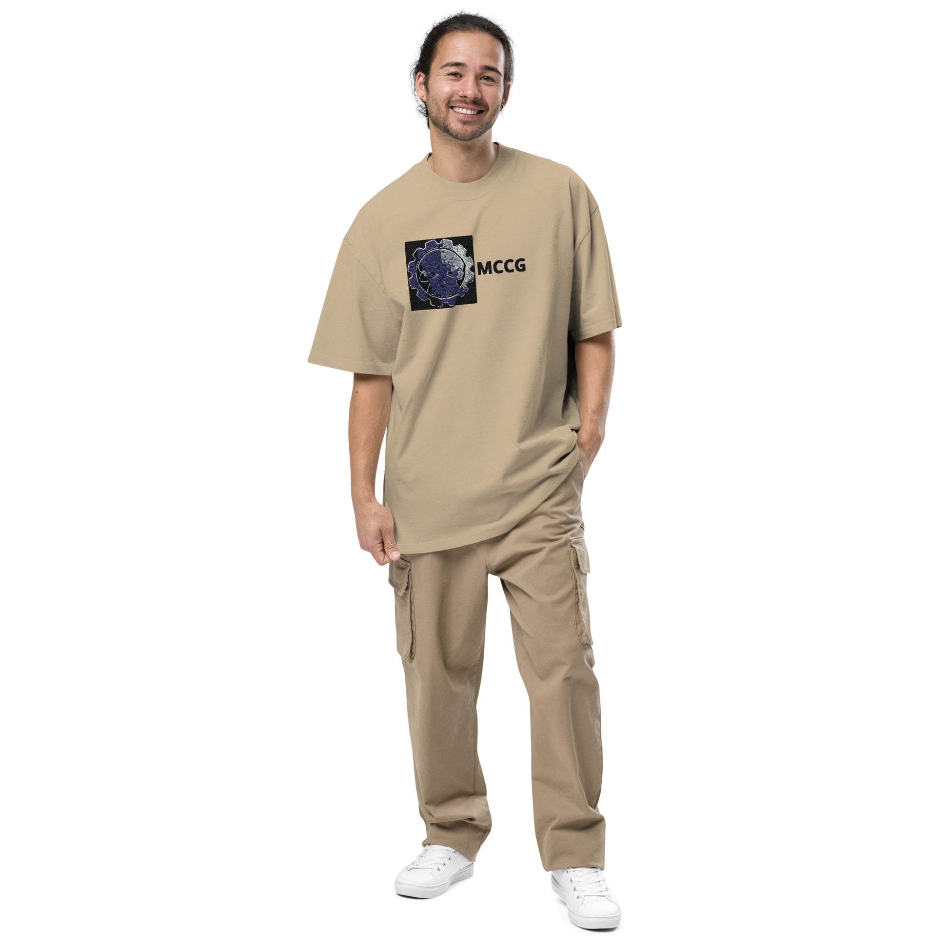 Oversized MCCG faded t-shirt